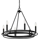 Quoizel CPE5025 Calliope 6 Light 27"W Taper Candle Style - Black. Fixed Price $279.99.