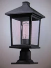 Z-lite Portland 18 In. 1-LIGHT Black Aluminum Outdoor Hardwired Mount. Fixed Price $118.96.