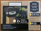 New Moonrays 4X4 Black Solar Powered Post Cap Light 2.4 Lumens 91253. Fixed Price $10.47.