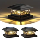 2 Pack Solar Post Cap Lights Outdoor Waterproof, Fits 4X4, 5X5, 6X6 Wooden & .... Fixed Price $31.79.