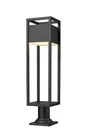 Z-lite 585PHBR-533PM-LED Barwick 29" Tall Outdoor Pier Mount Black. Fixed Price $358.00.