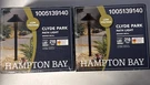 X Hampton Bay Clyde Park Bronze Led Low Voltage Path Light 210 Lumen Weather. Fixed Price $39.99.