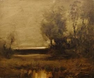 "autumn Landscape" Dennis Sheehan, Dark Fall Landscape, Evening Light, Skyscape. Fixed Price $3750.00.