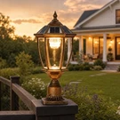 20'' Solar Lamp Post Led Light Outdoor Gold Dusk Dawn With Pier Mount Base. Fixed Price $99.99.