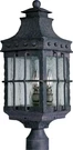 Maxim Lighting 30080CDCF Nantucket 3-LIGHT 22.5" Outdoor Postmount Black. Fixed Price $478.00.