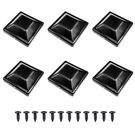 Idggdi 4X4 Caps For 5/8"X3 Wood Fence Post, Black Plastic. Fixed Price $15.99.
