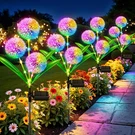 Wdtpro Solar Outdoor Garden Decor, 4 Pack 12 Heads Flower Lights,. Fixed Price $56.69.