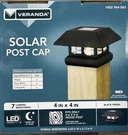 Veranda Solar Post Cap Light 4X4 Wood Fence Led Black Outdoor Deck 2211-F11B7. Fixed Price $19.99.