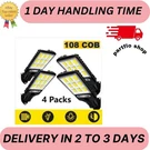 4 Pc Solar Outdoor Led Wall Light With Human Body Waterproof. Fixed Price $20.90.