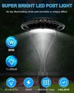 Led Post Top Light 80W 11200LM Dusk Dawn Outdoor Circular Area Pole Etl. Fixed Price $130.90.