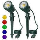 Led Outdoor Spotlights, 120V 5W Plug In With Lenses (red Green Y.... Fixed Price $23.27.