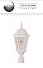 Trans Globe 22' Post Top Mount Light White - 4260. Fixed Price $49.99.