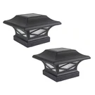 Kingsbridge Solar Black Dual Lighted Outdoor Integrated Led Post Cap (2-PACK). Fixed Price $57.25.