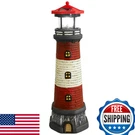 Doitool Solar Rotating Lighthouse Outdoor Lantern Garden Decor Resin Street. Fixed Price $47.46.