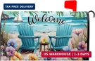 Welcome Spring Summer Sea Chair Mailbox Covers Magnetic Standard Size 18" 21",. Fixed Price $22.41.