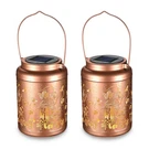 Lagarden Mushroom Solar Lantern Outdoor Hanging Metal Decor Light Patio 2 Pack. Fixed Price $65.90.