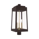 Livex Oslo 3 Light Outdoor Post Top Lantern, Bronze 20859-07. Fixed Price $899.96.