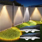 2PK Led Solar Power Wall Light Outdoor Garden Waterproof Fence Deck Steps Lamp. Fixed Price $11.98.