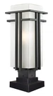 Z-lite 549PHB-SQPM Abbey 22" Tall Square Base Pier Mount Light Black. Fixed Price $365.40.