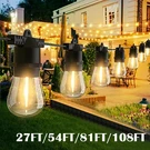 54FT 108FT String Lights S14 Led Shatterproof IP65 For Outdoor Garden Patio Yard. Fixed Price $56.99.