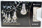 Members Mark Solar Mercury Glass Lights Patio Outdoor Hanging Bulbs 6-PACK New. Fixed Price $39.50.