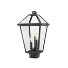 Z-lite Talbot 18.5 In. 3-LIGHT Black Outdoor Post Light, Steel (no Bulb). Fixed Price $149.95.