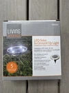 Living Accents 3908381 Solar Led Pathway Ground Light. New Box. Fixed Price $10.00.