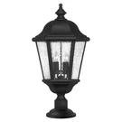 Hinkley Lighting Edgewater 4 Outdoor Post Mount, Black/seedy 1677BK-LV. Fixed Price $764.00.
