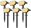Nymphy 6-PACK Solar Spot Lights, 56 Led, 3 Modes, Waterproof IP68, Outdoor Nib. Fixed Price $29.95.