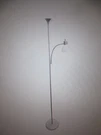 Simple Designs 71.5 In. Silver Floor Lamp With Reading Light. Fixed Price $28.45.