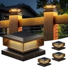 Letmy 2X Bigger Size Solar Post Cap Lights Outdoor 4 Pack, 56 Brighter Leds F.... Fixed Price $58.05.