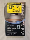 Hampton Bay Solar Bronze Finish Integrated Led Downcast Deck Light - Pack Of 4. Fixed Price $20.00.