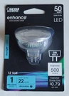 Feit Electric MR16G10500950CA Daylight 120V 5000K Lm. Exn GU5.3 Led Bulb 50W. Fixed Price $10.55.