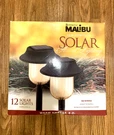 Malibu Wireless Solar Accent Lights Garden Yard Lamps, Set Of 12, Black Open Box. Fixed Price $59.99.