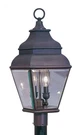 Livex Lighting 2592-07 Exeter 2LIGHT Outdoor Bronze Finish Solid Brass Post Head. Fixed Price $137.30.