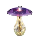 Collections Etc Led Lighted Glass Mushroom Solar Powered Garden Stake, Purple. Fixed Price $22.99.