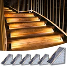 Volisun Solar Stair Lights Pack Step Outdoor Waterproof IP67 Led. Fixed Price $39.85.