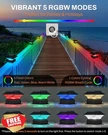 Moon-de-age Rgbw Solar Cap Lights Modes 4X4 4X6 Posts 50LM. Fixed Price $113.99.