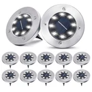 Pozzolanas 12 Pack Solar Lights 8 Led Outdoor In-ground Landscape Li.... Fixed Price $47.69.