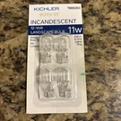 Kichler 11-WATT 12-VOLT Showscape Bulbs 0805263 4 Pack New. Fixed Price $7.89.