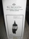 Bel Air Lighting Black Cast Aluminum Outdoor Lantern Wall Beveled Glass No. Fixed Price $38.00.