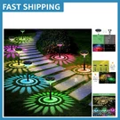 Bright Solar Garden Lights: 2 Pack Color Changing Led With Sunflower Projection. Fixed Price $24.29.