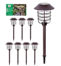 Energizer Smartyard Solar Led Large Pathway Lights Oil Rubbed Bronze 8-PK New. Fixed Price $74.95.