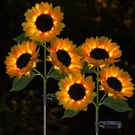 Solar Sunflower Lights, 800MA Garden With Real Looking Flowers Ou.... Fixed Price $47.92.