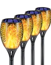Eoyizw Solar Lights Outdoor 4 Pack, 99 Leds Torch With Flickering.... Fixed Price $46.19.