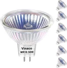 Pack Vinaco Led MR16 50W Halogen Replacement Bulbs GU5.3 Bi-pin 2800K. Fixed Price $14.99.