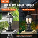 Vevor 2 Pcs Dusk To Dawn Outdoor Lamp Post Light Fixture 15.35IN Pole Pier Mount. Fixed Price $55.63.