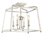 Crystorama Libby Langdon For Sylvan Light Ceiling, Nickel 2243-PN-NOSHADE. Fixed Price $318.40.