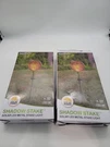 Touch Of Eco Shadow Stake Solar Led Metal Lights (2). Fixed Price $39.95.