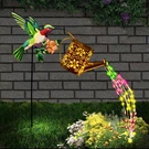 Solar Hummingbird Garden Lantern With Floral Design IP44 Outdoor Yard Decor. Fixed Price $14.77.